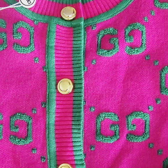 COPY - GG. DELUXE knit sweater letters but not gucci, so alike, sz S-M - Picture 2 of 4